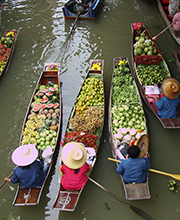 Marché flottant