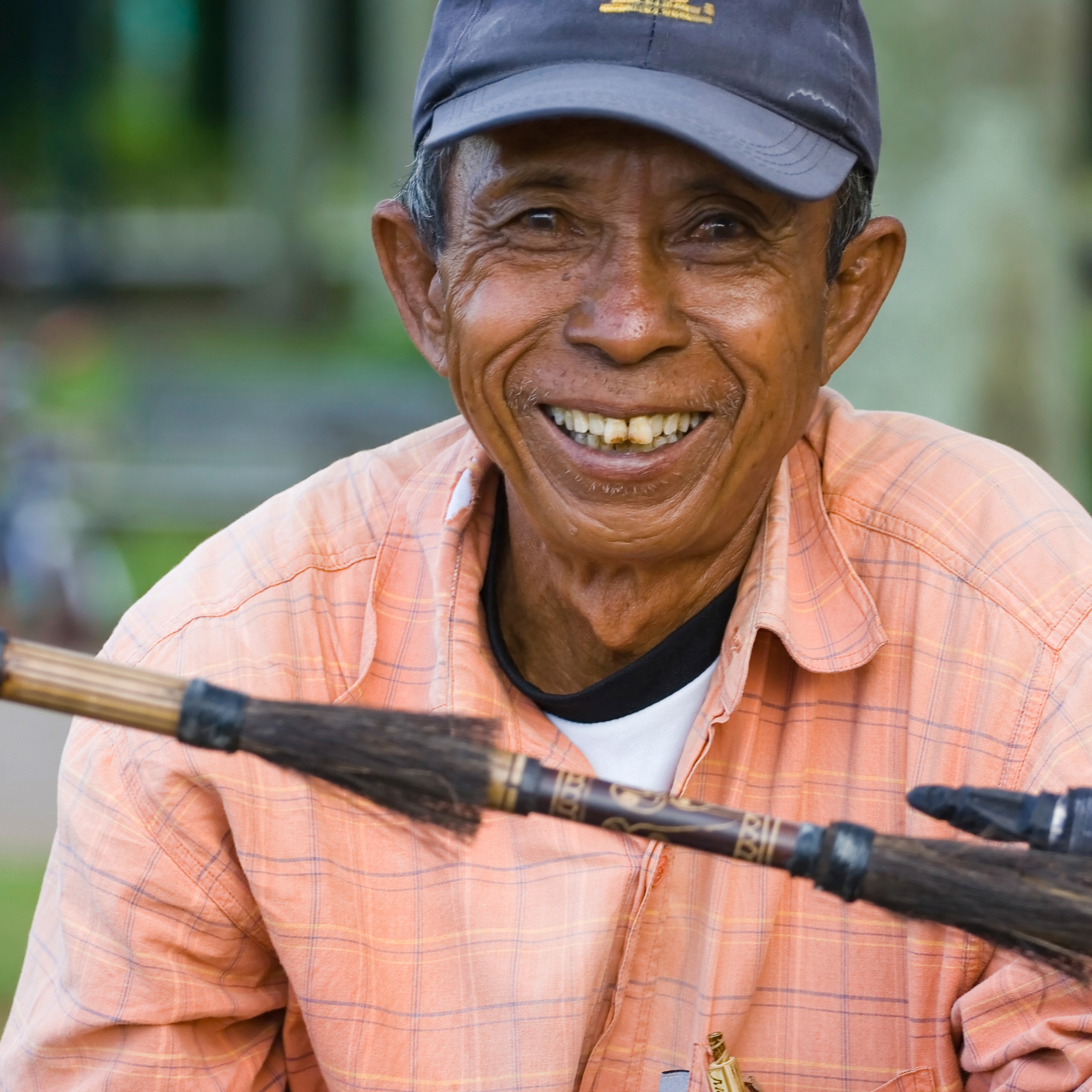 Vendeur de rue à Jakarta